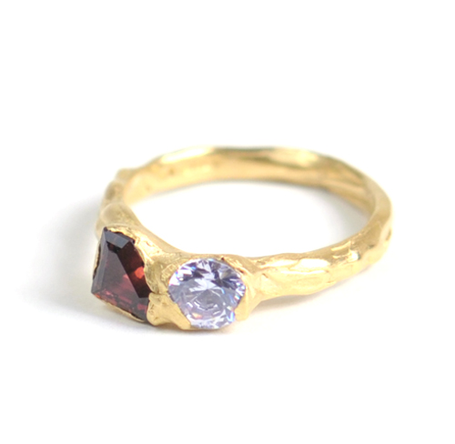 Cave 2 Stone Treasure Ring - Click Image to Close